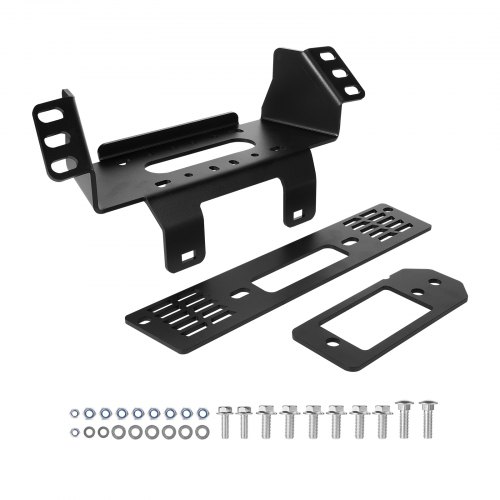 

VEVOR Anhängerkupplung Seilwinde Montageplatte, 907–1633 kg Kapazität, Halterung für 2010–2021 Polaris Ranger Rescue-Modelle, mit 3-Loch-Montage, pulverbeschichteter Stahl, schwarz