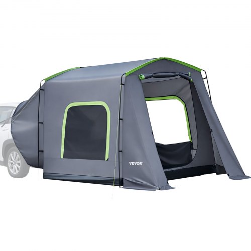 VEVOR Heckklappenzelt Autozelt für 5-9 Personen 323 x 244 x 220 cm, Wasserdichtes (PU3000 mm) Campingzelt mit Belüfteten Türen & Moskitonetzen, SUV-Heckzelt für Camping Wandern Outdoor-Aktivitäten