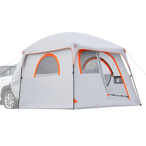 VEVOR Heckklappenzelt Autozelt für 6 Personen 3048 x 2743 x 2200 mm, Wasserdichtes (PU2000 mm) Campingzelt mit Belüfteten Türen & Moskitonetzen, SUV-Heckzelt für Camping Wandern Outdoor-Aktivitäten