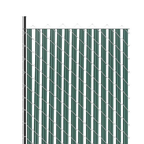 

VEVOR Sichtschutzlamellen 1435 mm, einwandige vertikale Lamellen mit Bodenverriegelung für Maschendrahtzäune, hochdichte HDPE-Maschendrahtlamellen, ideal für Garten, Bauernhof, Sportplatz (grün)