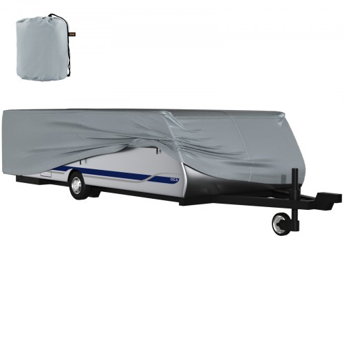 

VEVOR Wohnmobil Abdeckung für 3,66-4,27 m Wohnwagen Pop-Up Schutzhülle Abdeckplane Plane Schutzplane Wohnmobilplane Vliesstoff Motorhome Protective Cover 4,27 x 2,21 x 1,07 m Allwetterschutz