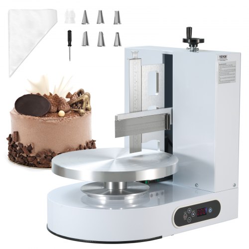 

VEVOR einstellbare Tortencremestreichmaschine elektrische Tortendekorationsmaschine zum Verteilen von Kuchencreme, zum Bestreichen und Schmieren von Kuchenglasuren, für 10,16 bis 30,48 cm Kuchen