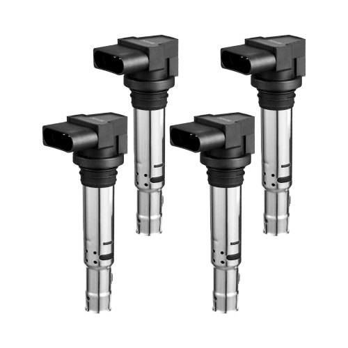 

VEVOR 4 x Zündspulen kompatibel mit Audi A1, A3 Seat Alhambra Altea Cordoba Ibiza Leon Toledo Volkswagen Golf Polo Tiguan Vento für Audi 1.4T 1.8T 1.6L Volkswagen 1.4L 1.6L