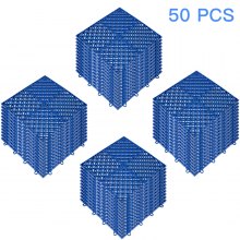 VEVOR Ineinandergreifende Fliesen Garagenbodenfliesen 50 Stk. Blau 30,5x30,5cm