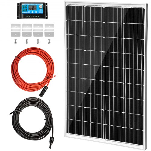 18V 100W Semiflexibel Monokristalline Solar Panel Kit zum Wohnmobil/Auto/Zuhause