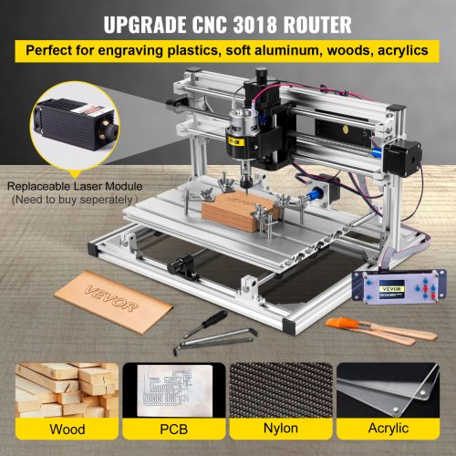 VEVOR CNC Router 3020 Pro 3 Achse Fräsmaschine GRBL Steuerung Graviermaschine 