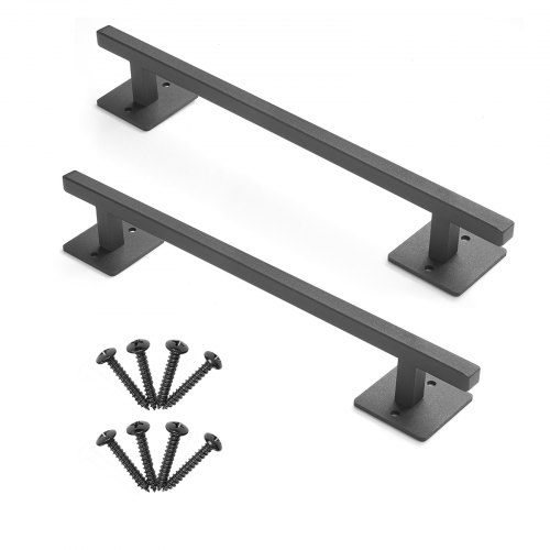 VEVOR 2x Scheunentorgriff 32cm Scheunentürgriff Schiebetür Griff aus Karbonstahl