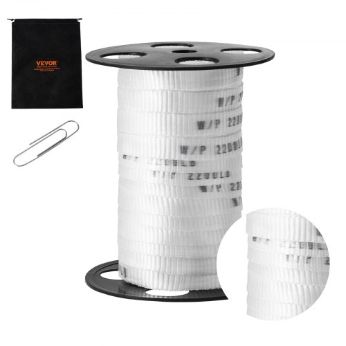 

VEVOR Polyester Umreifungsband 998 kgf Zugfestigkeit, Kraftband 33 m x 1,6 cm, Polyesterband, zum Verpacken, Versenden, Festziehen von Ausrüstung, für Heimwerkerarbeiten und Verkabelungen