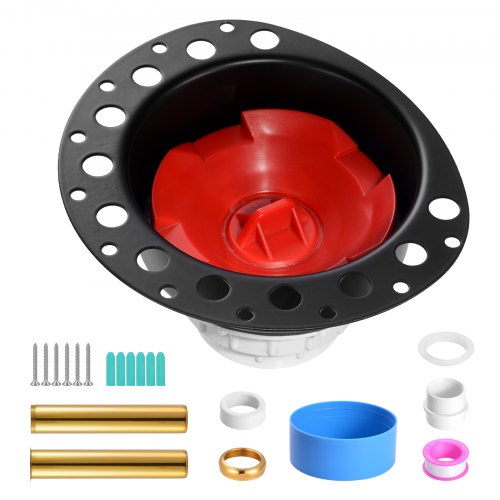 VEVOR PVC-Ablaufset für freistehende Badewannen, Badewannen-Ablauf-Rohbauset, mit PVC-Adapter für Ablaufgarnitur, kompatibel mit freistehenden Badewannen, bodenmontierten Badewannen & Inselbadewannen