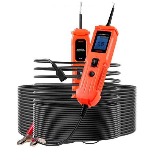 

VEVOR Kfz Stromkreistester Elektroprüfer mit Stromkreissonde & Beleuchtung, 6–36 DCV Stromkreisprüfer mit 4 m Kabel & ABS-Gehäuse, elektrischer Detektorfinder für Limousine SUV Wohnmobil Lkw