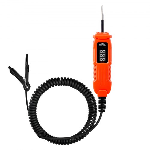 

VEVOR Kfz Stromkreistester Elektroprüfer mit Stromkreissonde & LED-Bildschirm & Beleuchtung, 3-72 DCV Spannungsprüfer mit 3,5 m Kabel & ABS-Gehäuse, elektrischer Detektorfinder Stromkreisprüfer
