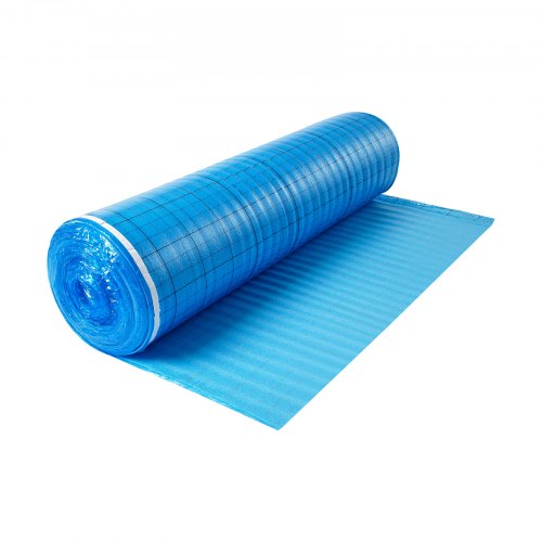 VEVOR 18,6m² Trittschalldämmung 3-in-1-Dämmungunterlage 3mm für Laminat Blau
