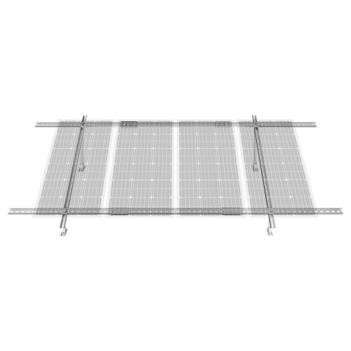 

VEVOR Solarmodul Halterung Solarpanel Halterung 30-60° verstellbar 300x100x80cm