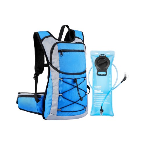 

VEVOR Trinkrucksack 15 L isolierter Rucksäcke mit 3 L TPU-Wasserblase Laufrucksack Wanderrucksäcke für Radfahren Laufen Ausflug Schwarz, Hydro-Wasser-Tagesrucksack für Männer und Frauen