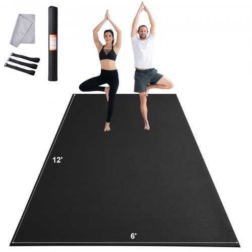 

VEVOR Trainingsmatte Rutschfeste Yogamatte Fitnessstudio Pilates 3,6x1,8m