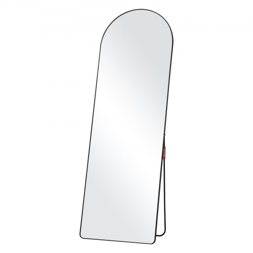 

VEVOR Gewölbter Ganzkörperspiegel, 1650 x 558 mm, Standspiegel mit Ständer, freistehend oder Wandmontage, Rahmen aus Aluminiumlegierung, Ganzkörper-Ankleidespiegel für Wohnzimmer und Schlafzimmer