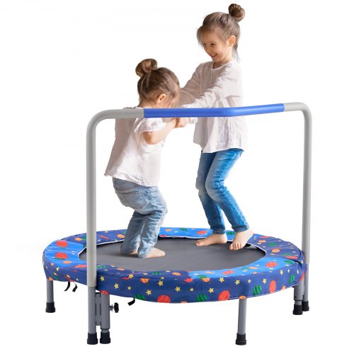 

VEVOR Trampolin Faltbares Trampolin 100kg Rebounder-Trampolin 91,44 cm Blau