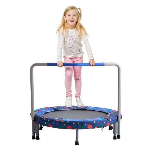 

VEVOR Trampolin Faltbares Trampolin 100kg Rebounder-Trampolin 91,44 cm Blau