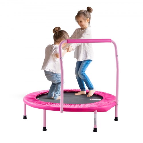 

VEVOR Trampoline Faltbares Mini-Trampolin 100kg Rebounder-Trampolin 91,44cm Rosa