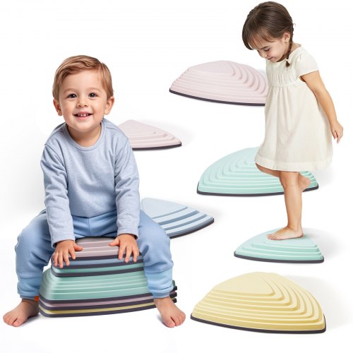 

VEVOR Balanciersteine Trittsteine Balancing Stepping Stones Balancespiel 6er-Set