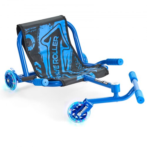 

VEVOR Kinderfahrzeug Dreirad Drifter Trike Dreiradscooter 960x440x285mm Blau