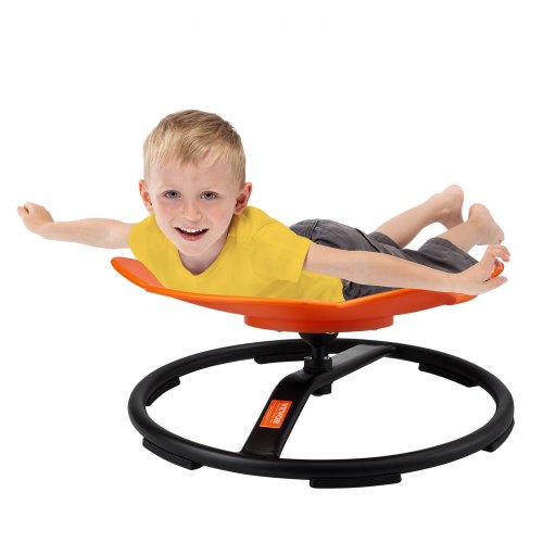 

VEVOR Sensorischer Drehstuhl für Kinder 100 kg Tragkraft, 360°-Drehstuhl, sensorischer Spielzeugstuhl für autistische Kinder, Drehstuhl zur Koordination, Balance, Sockel mit Elefantenmotiv Orange