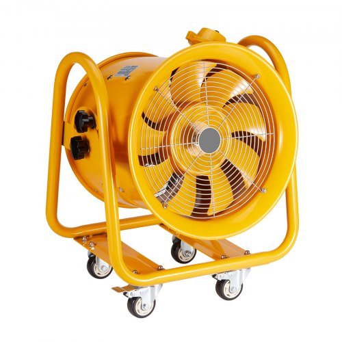 VEVOR Bauventilator 1100-W-AC-Motor Baugebläse 2850 U/min Baulüfter Gebläse 2001 L/s (4240 CFM) Axiallüfter 5 m Netzkabel Axialgebläse 79 dB Geräuschpegel Industrielüfter IP44