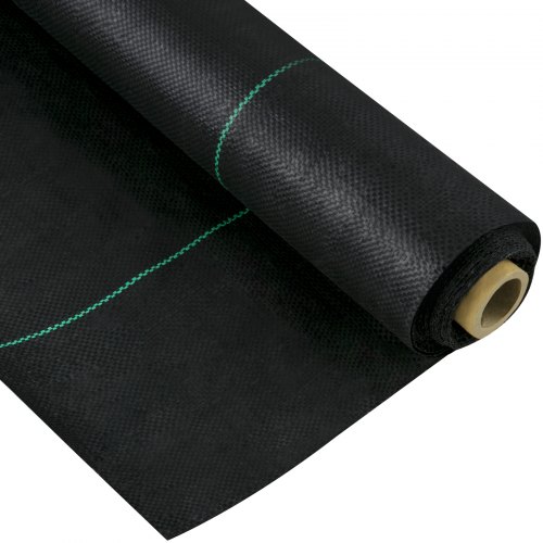 VEVOR 0,9 x 15,2 m Unkrautvlies, Gartenvlies, 5OZ, gewebtes Unkrautbekämpfungsgewebe, hohe Durchlässigkeit, gut für Blumenbeete, Geotextilgewebe für Unterlage, Bodendecker aus Polyethylen