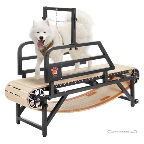 

VEVOR Hundelaufband für mittelgroße Hunde, 100 kg, Hundelaufmaschine mit verstellbaren Rampen, Dog Pacer Slatmill für Hunde, Haustier-Laufband-Trainingsgerät für Indoor-&Outdoor-Übungen, 190x56x143cm