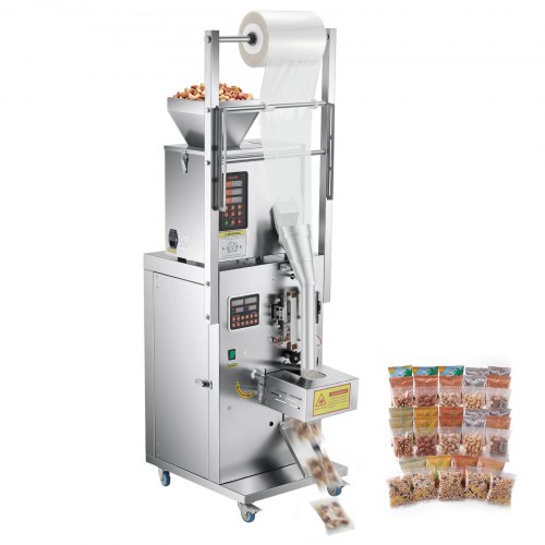 VEVOR Pulververpackungsfüllmaschine Vollautomatische Abfüllmaschine 1-99,9g, Intelligentes Wiegen Abfüllen & Abpacken, Edelstahl, Bodenaufstellung, Ideal für Nüsse Samen Kaffeebohnen Getreide Gewürze