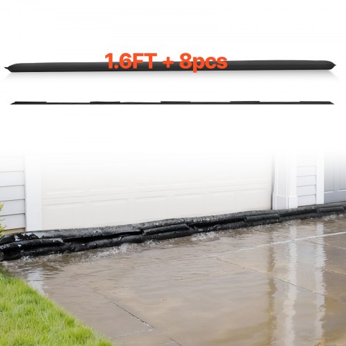 

VEVOR Sandsäcke (sandfrei) 8-tlg. (480 x 435 mm) Hochwasserbarriere Hochwasserschutz, Überschwemmungsschutzsäcke für Haus Tür Keller Garage Hochwassersäcke Hochwassersperre
