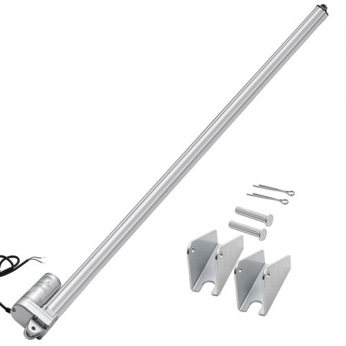 VEVOR 12-V-Linearantrieb, 1016mm IP65 wasserdichter Linearmotor, 3000 N Linear Actuator, 5 mm/s Lineartechnik-Aktuatoren mit Montagehalterungen für Solartracker, Industriemaschinen, Türöffner