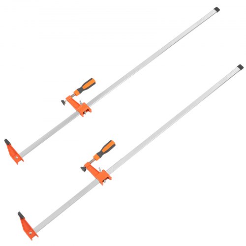 VEVOR Stangenklemmen für die Holzbearbeitung, F-Klemme, 2er-Pack, 91,4cm Klemme/Spreizer, 272,16kg Last
