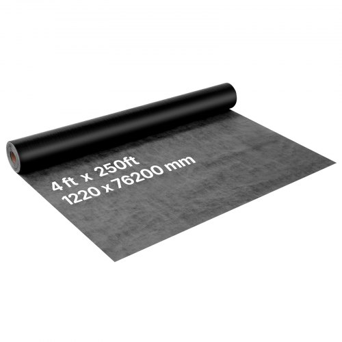 

VEVOR Hausfolie, 1,22x76,2 m, Dampfbremsfolie, 0,17 mm dicke Dampfsperre, strapazierfähige Dampfsperrfolie für reißfeste, dampfsperrende Abdeckplane für Wohn- und Gewerbebauten, Schwarz