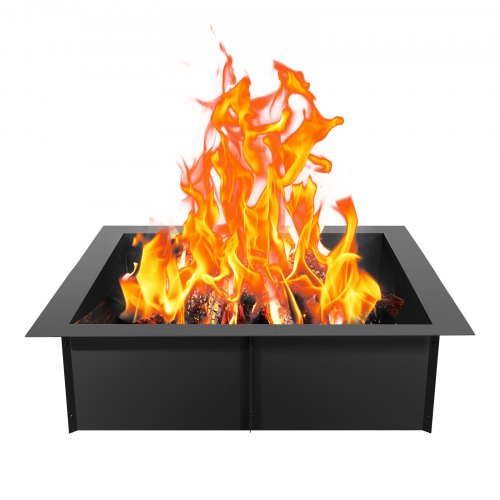 VEVOR Feuerstelle Feuerring Feuerstellenring Lagerfeuer quadratisch 914x914mm