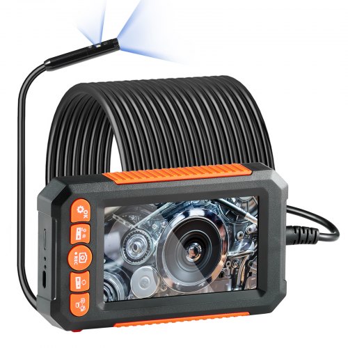 VEVOR Endoskopkamera Inspektionskamera 1080P Rohrkamera 15m Kabel 10,9 cm Display