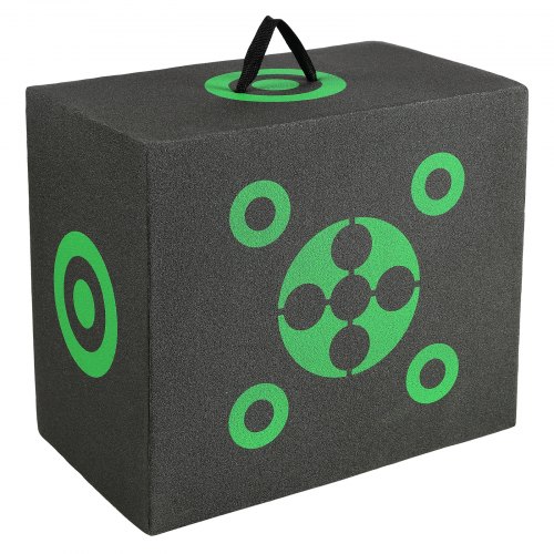 

VEVOR Bogenschießen-Zielblock, 40,6 x 45,7 cm, Allseitiger Bogen-Zielblock, Tragbares Outdoor-Bogenschießen-Ziel mit Tragegriff, Einfache Pfeilentfernung, Gute Sichtbarkeit