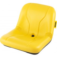 VEVOR Traktorsitz Schleppersitz 46 x 52,7 x 39,3 cm Schmalspursitz, Gelb Gabelstaplersitz KL12, Schubmaststapler PVC & Schwamm & Stahl Material Minibagger, Aufsitzmäher für Rasenflächen & Landschaften
