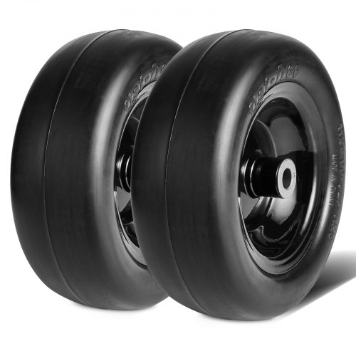 

VEVOR Rasenmäherreifen mit Felge, 278 x 100-127 mm Schlauchlose Traktorreifen, 2er-Pack Reifen- und Radbaugruppe, Pannensicherer PU-Reifen, 3,4 Zoll Zentrierte Nabe, 3/4 Zoll Buchsengröße
