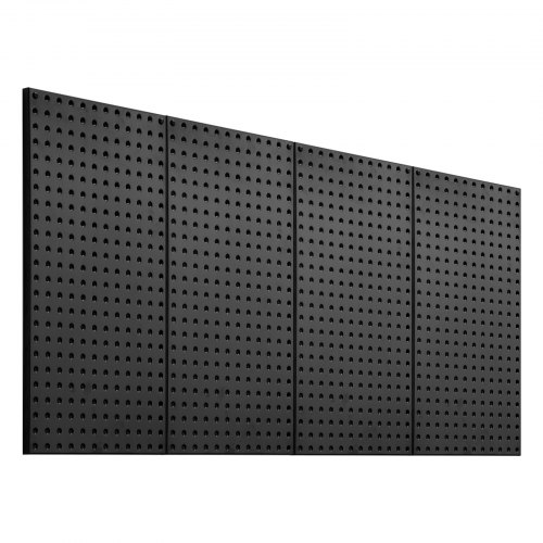 VEVOR Werkzeugwand, 61 x 30 cm, 4er-Set, Stahl-Stecktafel-Wand-Organizer, Werkzeuglochwand für Wohnzimmer, Garage, Werkzeugaufbewahrung, Werkbank, Büroorganisation, Bastelraum, Küche, Zuhause, schwarz