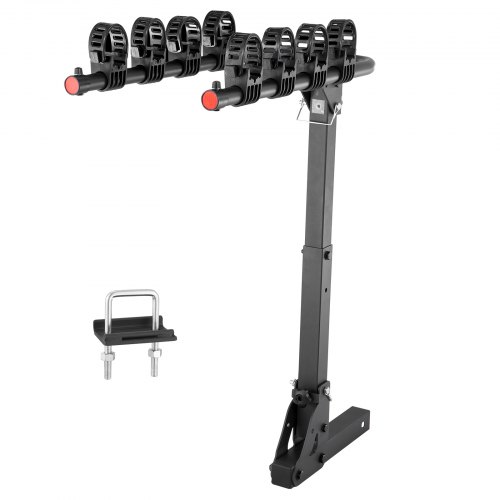 

VEVOR Fahrradträger zur Anhängerkupplung, 4-Fahrrad-Plattform-Stil, 68 kg Kapazität, Fahrradträger-Kupplung für 50,8 mm Empfänger, Zusammenklappbarer Fahrradträger für Auto, SUV, Lkw