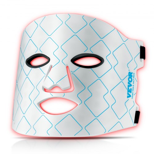 

VEVOR LED-Gesichtsmaske 7 Farben Lichttherapie mit 850 nm NIR Anti-Aging-Falten