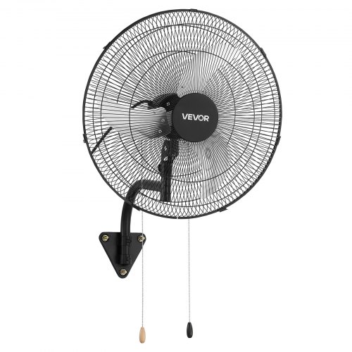 

VEVOR 65W Industrieller Wandventilator 57 cm, 6 m/s Oszillierender Wandlüfter mit 3 Stufen & Verstellbarem Neigungswinkel, Gewerblicher Industrieventilator für Werkstatt Garage Lager Gym, Schwarz