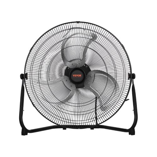 VEVOR Bodenventilator, 3 Gang, Windmaschine, 45 cm Standventilator, 360° verstellbare Neigung, 6 m/s Luftstrom, großer Metallventilator, für Zuhause, Fitnessstudio, Büro, Garage, Geschäft