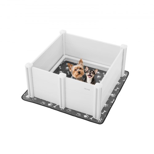 VEVOR Wurfkiste Welpenkiste Welpenlaufstall 98x98x46cm für mittelgroße Hunde