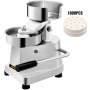 VEVOR Burgerpresse Edelstahl mit Durchmesser von 150mm Burger Patti Presse Burger former kommerziell Hamburger Presse einfach zu bedienen und reinigen