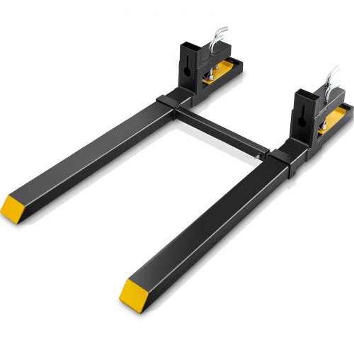 

VEVOR Palettengabel 1490x100x230mm Gabelträger 1814kg Tragfähigkeit Gabelzinken 149cm Gesamtlänge mit 109,2cm-Gabelblatt Gabelstapler 495-915mm Einstellbar Gabelstaplerzinken Frontlader Palettenrahmen