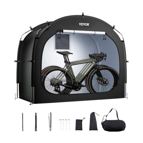 

VEVOR Fahrradzelt Fahhrradgarage Fahrradschuppe für 3-4 Fahrräder 203x122x169cm
