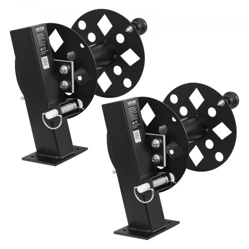 VEVOR 2 Stk. Schweißkabeltrommel, Schlauchtrommel mit 2 Leertrommel für 38,1m 70mm² & 45,1m 50mm² Schweißschlauch, Manuelle Schweißkabelrolle aus Stahl mit Sicherungsstift für Industrie Baustelle
