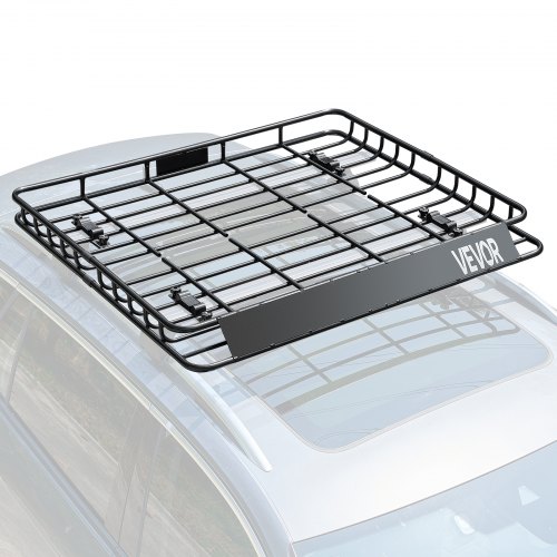 

VEVOR Dachgepäckträgerkorb Autodachkorb (1095 x 1270 x 105 mm) universeller Dachgepäckträger aus rostfreiem legiertem Stahl mit 68 kg Max. Tragkraft, Autodach-Gepäckträger für SUV Lkw